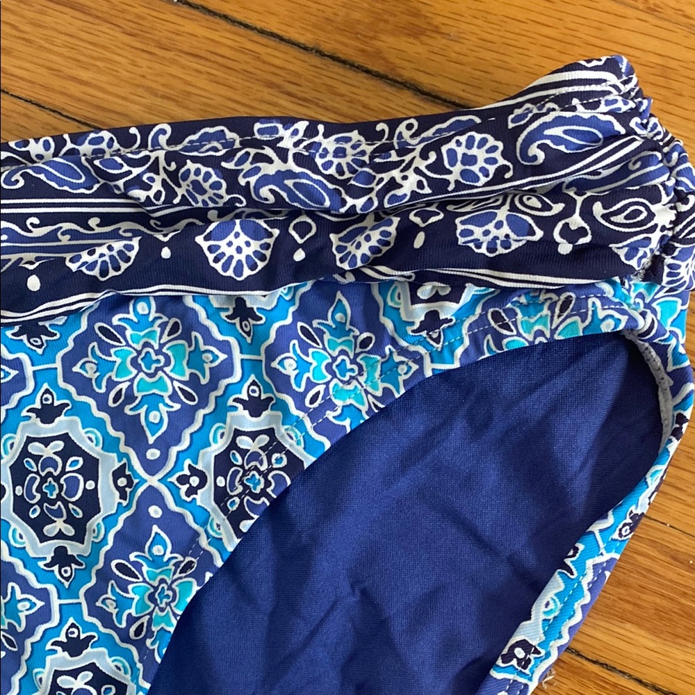 Tommy Bahama Blue Patterned Bikini Swimsuit Woman Small - Picture 5 of 11